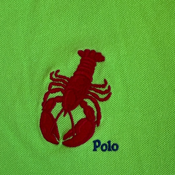 Polo by Ralph Lauren Men's Neon Green Polo Shirt 3XLT - Picture 3 of 7